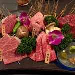 焼肉 美炙樂 - 本日の究極素材5点盛