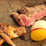 銀座 水野 - イベリコ豚の炭火焼と焼き魚