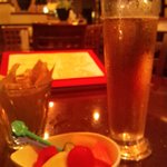 Izumi - シャンディガフと自家製ピクルス（うっかり飲んでからとったので減ってますが；；）