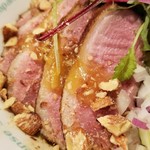 麺屋 六感堂 - フォアグラ脂和えそば＋鴨ロースト増し