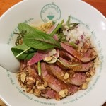 麺屋 六感堂 - フォアグラ脂和えそば＋鴨ロースト増し