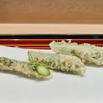 てんぷら 近藤 - グリーンアスパラガス