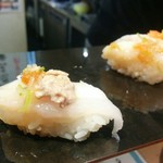 立ち食い弁慶 - この肝が濃厚で旨い。