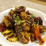 ゆたか - 揚げ鶏のクミン山椒炒め