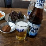 뚱뚱이할머니집 - CASSビールとおかず