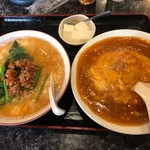梅園 - 担々麺＋麻婆天津飯