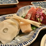 鳥田中 - お刺身、タコは真空低温