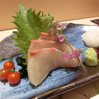 鮨 みや川 - 【お造り盛り合せ】しまあじ、水タコ