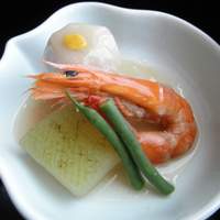 ひのきざか - 煮物：冬瓜、里芋、海老