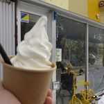 ソフトクリームカフェ ノーレイン,ノーレインボウ - ミルクソフトクリーム（380円）