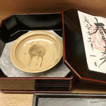 白 - 鹿のお皿('18.12月中旬)