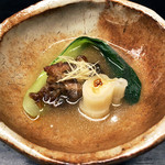 白 - 5【焚物】丸とネギ(スッポンと大和太ネギ)