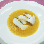 ペレグリーノ - 墨イカのポレンタ