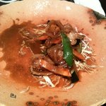 食工房くるみ - ホルモンの味噌炒めです。