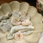 だいどこ やぶれ傘 - しいたけとエビ