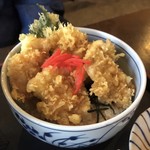 蕎亭松庵 - セットの鶏天丼