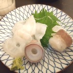 アキバの酒場 - 生蛸は刺し好し！天ぷら好し！