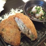 アキバの酒場 - でも揚げ物も・・・　マグロメンチお勧めッス！