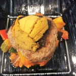 潟潟ヤ - 鹿のハンバーグとはだての雲丹