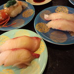 すし 銚子丸 - 牡丹エビ　シマアジ　ブリ