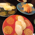すし 銚子丸 - 磯ツブ貝　赤貝　帆立