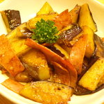 五味箱 - 茄子とベーコン炒め