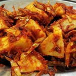 プルジャ ダイニング - 小魚と八頭の和え物のアップ