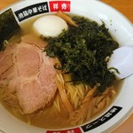 地鶏中華そば 祥秀 - 磯塩ラーメン＋煮たまご