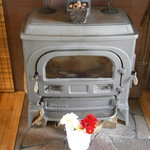 Le さんざ・ぷりゅ - 店内の暖炉