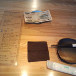 酒場ぁ ダイコン - お金を置いて注文開始です