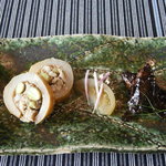 Le さんざ・ぷりゅ - アケビのロール＆小鮒の甘露煮風