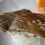 Le さんざ・ぷりゅ - 野菜のお寿司　平茸　アップ　目の前の畑で採れた平茸を炙ったもの