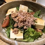 三代目 竹鶏 - 豆腐のサラダだっけ？