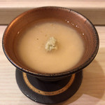 くりや - 魚介の茶碗蒸し（白身魚・サキイカ入り）