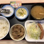 Matsuya - 朝定食（ソーセージエッグ定食）（税込400円）