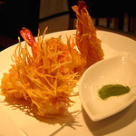 肉バル ぶらん - ジャガイモ衣の海老