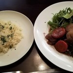 Le Salon du Soir  - 本日のお肉料理：鶏肉のワイン赤煮込み全景