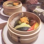 仙人のびすとろ - たらと野菜のせいろ蒸し