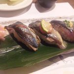 仙人のびすとろ - 季節の寿司3巻　秋刀魚　あぶり・生他