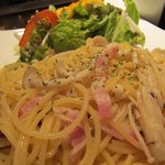 きのこのバターしょうゆスパゲッティプレート