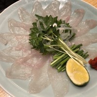 とらふぐ亭 池袋東口店 - △コースの刺身1人前