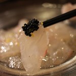 アフレキッチン - 平目のカルパッチョ