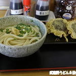 純手打ち讃岐うどん 土三寒六 - かけ小（ひやひや）+天ぷら