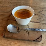 そば舎 あお - 川鍋農園さんの卵プリン