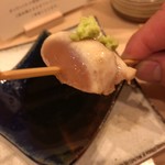 焼鳥 谷口 - レア焼き断面