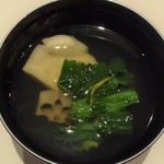 食善 大岡 - 海老しんじょうと冬野菜の椀物