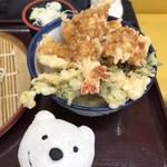 Tendon Tenya - 冬の海幸天丼 Winter Seafood Tendon at Tendon Tenya, Hachioji North！♪☆(*^o^*)