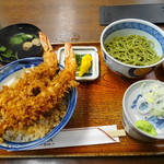 阿づ満庵 - 天丼ミニ蕎麦セット