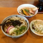 すし政 - 天丼＋うどんセット お昼は税別800円