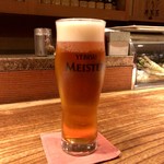 とり喜 - 生ビール